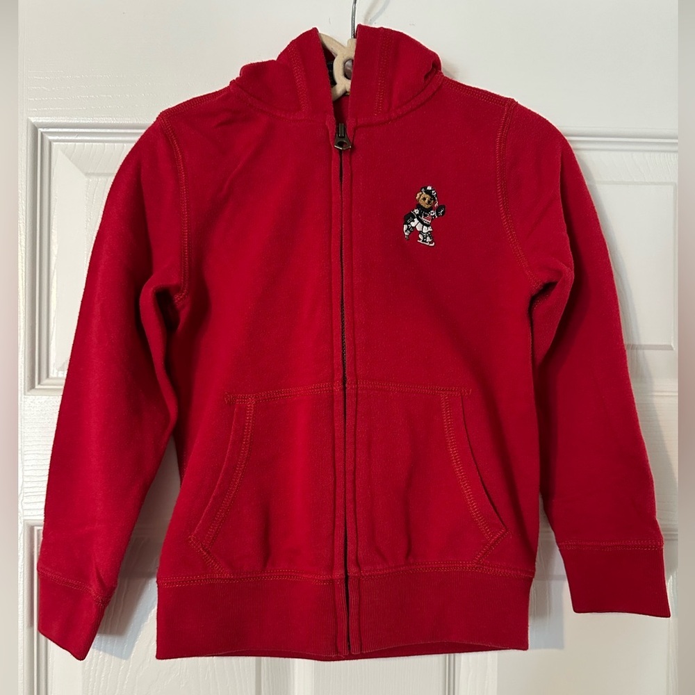 Polo by Ralph Lauren Kids Red Zip-Up Hoodie - Picture 3 of 12